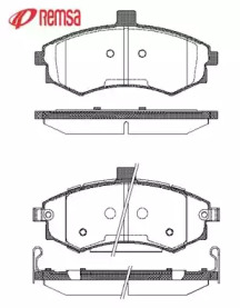 Комплект тормозных колодок METZGER 0893.02